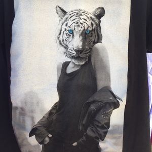 Women tiger head shirt